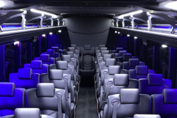 Cupertino Charter Bus Interior