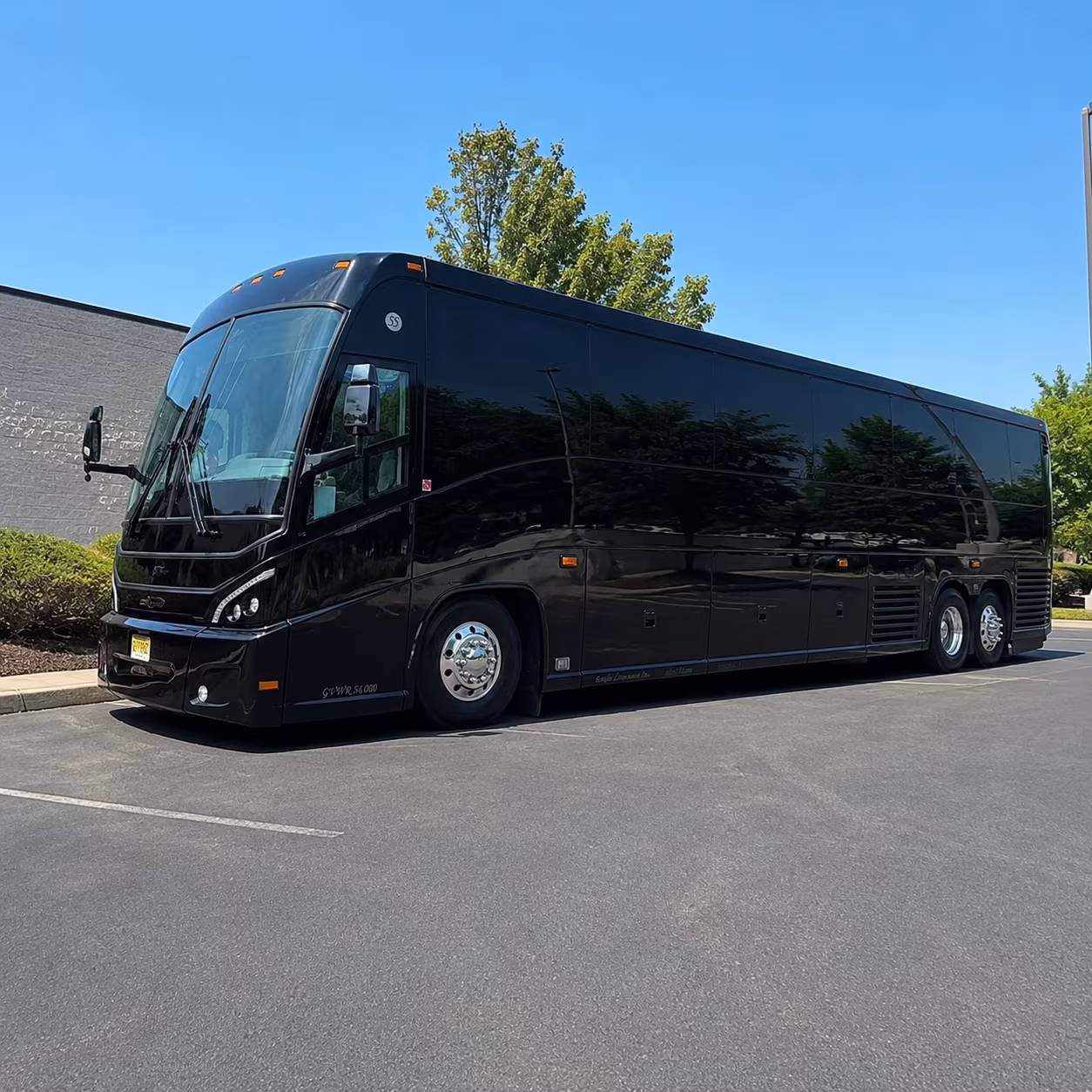 cupertino charter bus rental exterior